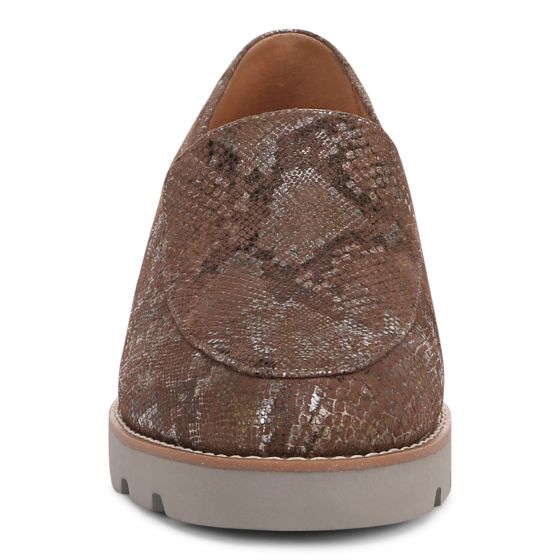 Brown Leather Snake Print