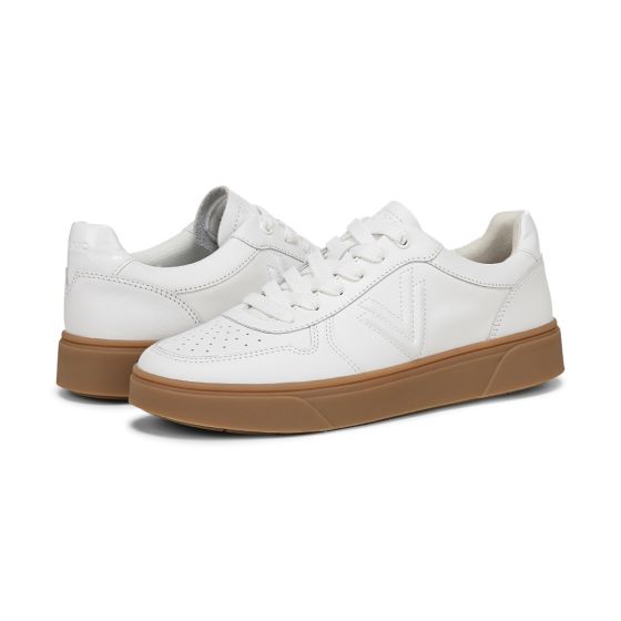 White Leather Gum Sole