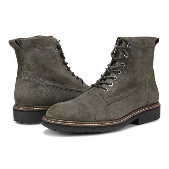 Dark Khaki Suede