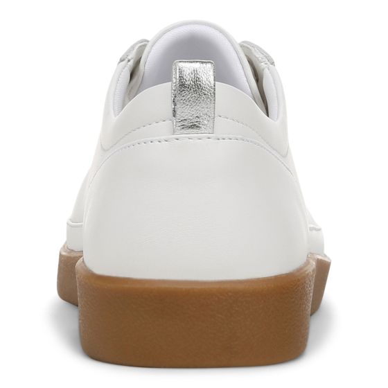 White Leather Gum Sole