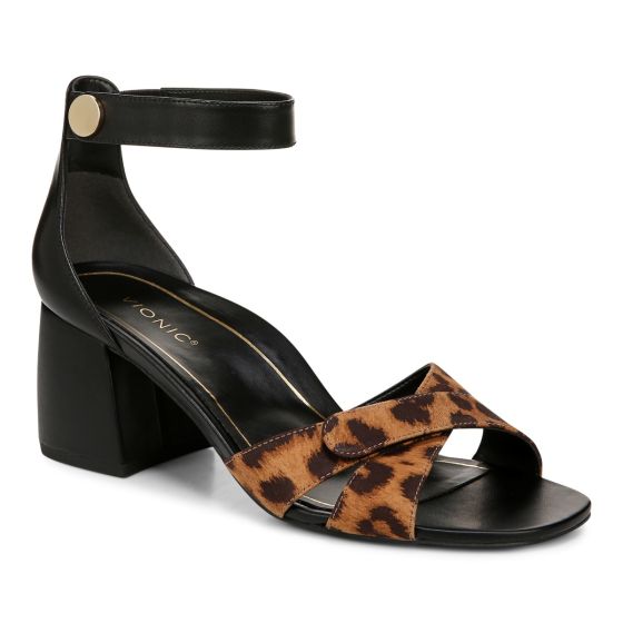 Black Leopard Suede