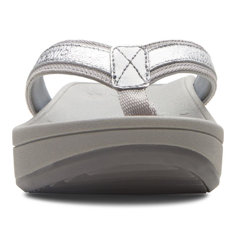 vionic silver sandals