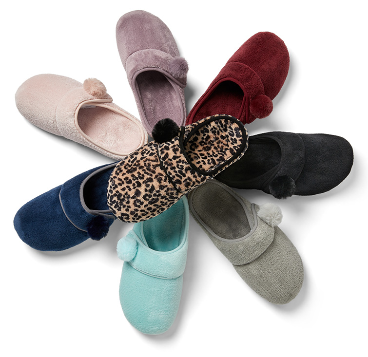 vionic bedroom slippers qvc
